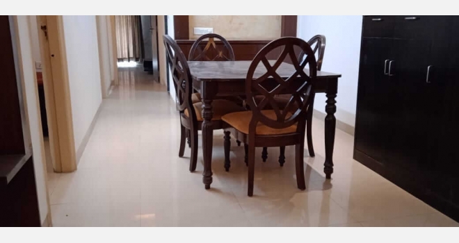 3 BHK fuully furnished flat for lease in Nahar Amrit Shakti Complex